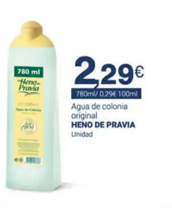 Supermercados Plaza Heino de Pravia Agua de colonia original 780ml oferta