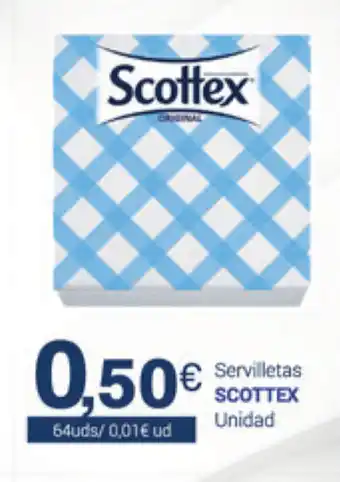 Supermercados Plaza Scottex Servilletas 64uds oferta