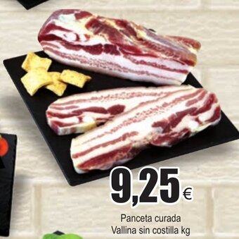 FROIZ Panceta curada Vallina sin costilla kg oferta