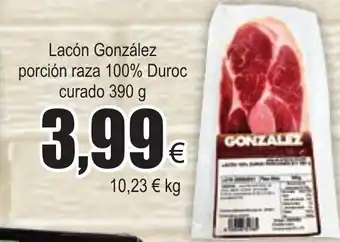 FROIZ Lacón Gonzàlez porcion raza 100% Duroc curado 390g oferta