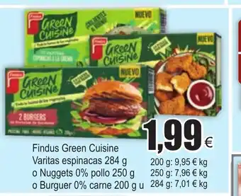 FROIZ Findus Green Cuisine Varitas espinacas 284g oferta