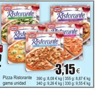 FROIZ Pizza Ristorante gama unidad 390g oferta
