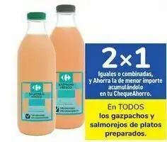 Carrefour En todos los gazpachos y salmorejos de platos preparados oferta