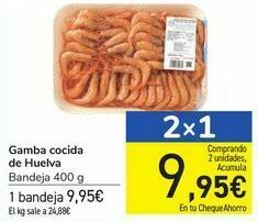 Carrefour Gamba cocida de huelva oferta