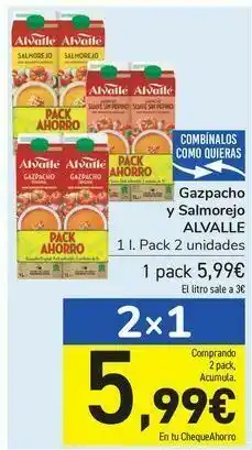 Carrefour Gazpacho y salmorejo alvalle oferta