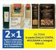 Carrefour En toda la pasta dalla costa, molisana e integral gallo oferta