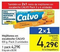 Carrefour Mejillones en escabeche calvo oferta