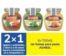 Carrefour En todas las salsas para pasta agnesi oferta