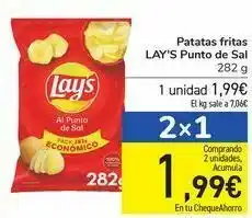 Carrefour Patatas fritas lay's punto de sal oferta
