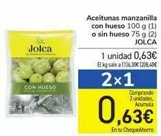 Carrefour Aceitunas manzanilla con hueso o sin hueso oferta