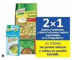 Carrefour En todas las pastas rellenas y caldos en pastilla knorr oferta