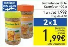 Carrefour Instantáneo de té carrefour oferta