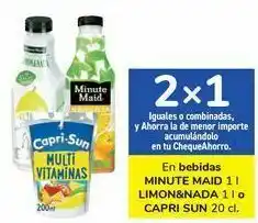 Carrefour En bebidas minute maid limon&nada o capri sun oferta
