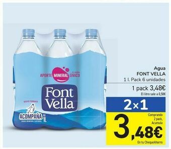 Carrefour Agua font vella oferta
