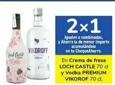 Carrefour En crema de fresa loch castle y vodka premium vikoroff oferta