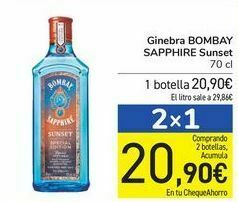 Carrefour Ginebra bombay sapphire sunset oferta