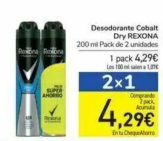 Carrefour Desodorante cobalt dry rexona oferta