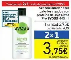 Carrefour Acondicionado para cabellos rizados con proteína de soja rizos pro syoss oferta