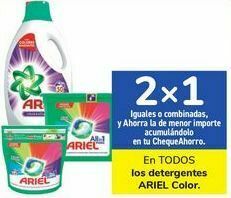 Carrefour En todos los detergentes ariel color oferta