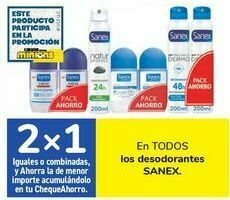 Carrefour En todos los desodorantes sanex oferta
