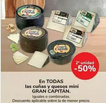 Carrefour En todas las cuñas y quesos mini gran capitán oferta