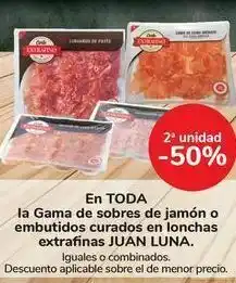 Carrefour En toda la gama de sobres de jamón o embutidos curados en lonchas extrafinas juan luna oferta