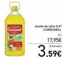 Carrefour Aceite de oliva 0,4º carbonell oferta