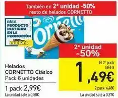 Carrefour Helados cornetto clásico oferta