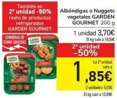 Carrefour Albóndigas o nuggets vegetales garden gourmet oferta