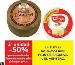Carrefour En todos los quesos mini flor de esgueva y el ventero oferta