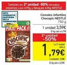 Carrefour Cereales infantiles chocapic nestlé oferta