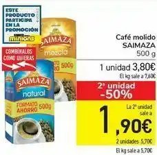 Carrefour Café molido saimaza oferta