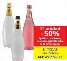 Carrefour En todas las tónicas schweppes oferta