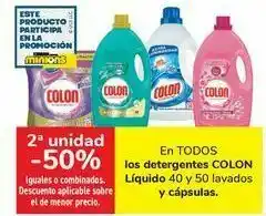 Carrefour En todos los detergentes colon líquido y cápsulas oferta