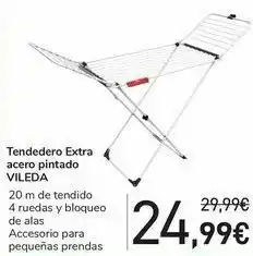 Carrefour Tendedero extra acero pintado vileda oferta