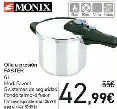 Carrefour Olla a presión faster oferta