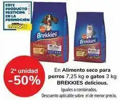 Carrefour En alimento seco para perros o gatos brekkies delicious oferta