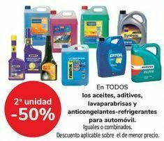 Carrefour En todos los aceites, aditivos, lavaparabrisas y anticongelantes-refrigerantes para automóvil oferta