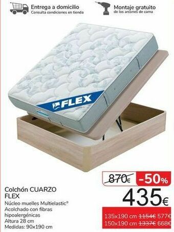 Carrefour Colchón cuarzo flex oferta