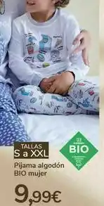 Carrefour Pijama algodón bio mujer oferta
