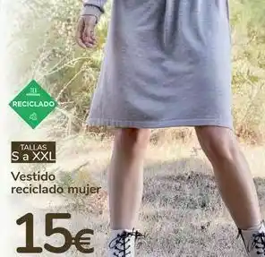Carrefour Vestido reciclado mujer oferta