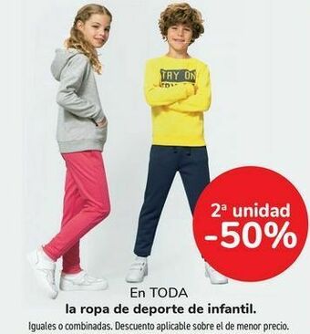 Carrefour En toda la ropa de deporte de infantil oferta