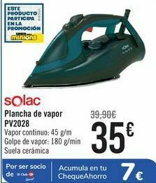 Carrefour Solac plancha de vapor pv2028 oferta