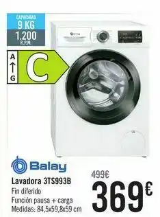 Carrefour Lavadora 3ts993b balay oferta