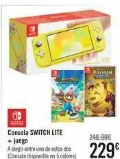 Carrefour Consola switch lite+ juegos oferta