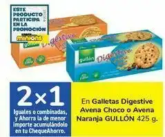 En galleta digestive avena choco o avena naranja gullón