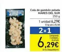Cola de gambón pelada mares del sur