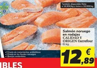 Nike Salmón noruego en rodajas calidad y origen carrefour oferta