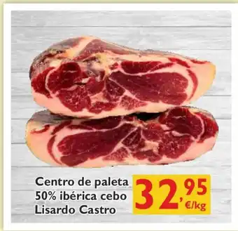 Supermercados La Despensa Lisardo Castro Centro de paleta 50% ibérica cebo oferta