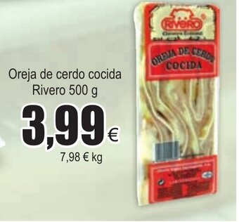 FROIZ Oreja de cerdo cocida Rivero 500g oferta